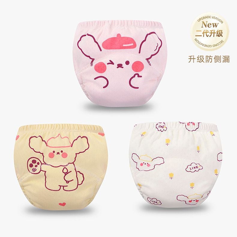 Baby Training Pants Second Generation New Upgraded Anti-Side Leakage Wings Kidsren'S Toilet Practice Pants Cloth Diapers Breathable Type A - Image 1